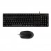 Unykach UK50545 Pack de Teclado + Raton 1200dpi OEM - 3 Botones - Uso Ambidiestro - Color Negro