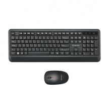 Unykach UK39 Pack de Teclado Inalambrico Compacto + Raton Inalambrico 1600dpi, 3 Botones, Uso Ambidiestro - Color Negro
