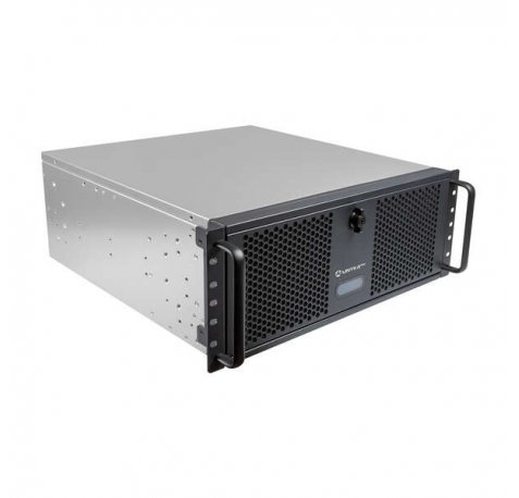Unykach UK4339V Caja Rack 4U 19" - Tamaños de Disco Soportados 3.5", 2.5" - Filtro Antipolvo - USB-A 3.0, USB-C - 2 Ventiladores Incluidos - Color Negro