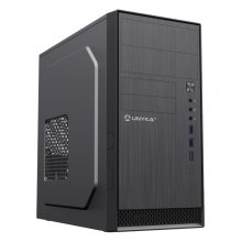 Unykach Aero C12 V2 Caja Torre MicroATX - Tamaño Disco Soportado 3.5", 2.5" - USB-A 3.0, USB-C 2.0, Audio - Color Negro