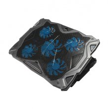 Unykach Candy C500 Base de Refrigeracion - 5 Ventiladores LED Azul - Altura Ajustable en 5 Posiciones - Estructura Resistente - 2 Puertos USB - Color Negro Unykach Candy C500 Base de Refrigeracion - 5 Ventiladores LED Azul - Altura Ajustable en 5 Posiciones - Estructura Resistente - 2 Puertos USB - Color Negro