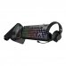 Unykach Pack Gaming NOVA 4in1 USB Teclado Multimedia + Raton 7200dpi + Auriculares con Microfono + Alfombrilla XL - Teclado PortuguÃ©s - Color Negro