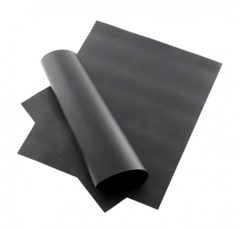 Innovagoods Pack de 2 Esterillas para Horno y Barbacoa - Reutilizable - Apto Lavavajillas - Temperatura hasta 265Â°C - Facil Limpieza - Fibra de Vidrio - Libre de PFOA - 40x33cm - Color Negro