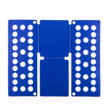 Innovagoods Doblador de Ropa - Plegable - Polipropileno - Adaptado a Ropa Infantil - Universal - 40x16x1cm - Color Azul