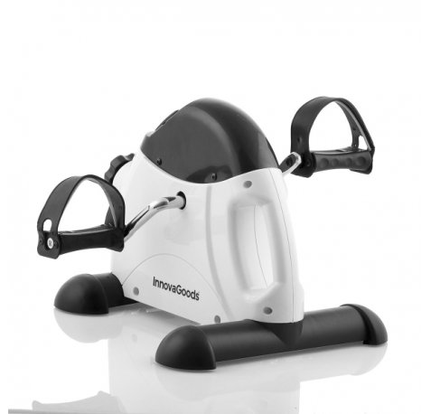 Innovagoods Pedaleador Estatico para Piernas y Brazos - Resistencia Regulable - Contador Digital LCD - Uso en Interior - 35x31x39cm - Color Negro
