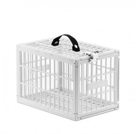 Innovagoods Food Safe Jaula de Seguridad para Neveras - Polipropileno - Cierre con Combinacion - Asa de Transporte - 28x19x19cm - Color Blanco