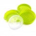 Innovagoods Fresh Vaporera Doble para Microondas - Doble Compartimento - Valvula de Vapor - Material Resistente - Facil Limpieza - Color Verde Lima