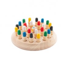 Innovagoods Taeda Ajedrez de Memoria - Madera - 26 Piezas - 17x6cm - Multicolor