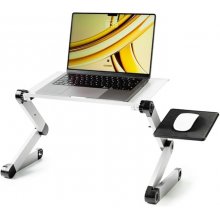 Innovagoods Omnible Mesa Ajustable Multiposicion para Portatil de Aluminio - Plegable - Soporta hasta 15kg - Bandeja para Raton - Rotable 360º - Multifuncion - 49x53x26cm - Color Gris Innovagoods Omnible Mesa Ajustable Multiposicion para Portatil de Aluminio - Plegable - Soporta hasta 15kg - Bandeja para Raton - Rotable 360º - Multifuncion - 49x53x26cm - Color Gris