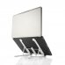 Innovagoods Flappot Soporte para Portatil hasta 17" - Soporte Ajustable - Antideslizante - Ligero - Portatil - Incluye Funda - 8 Niveles de Inclinacion - 21x16.5x26.5cm - Color Blanco