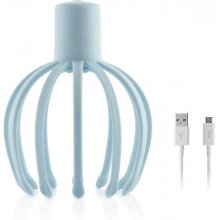 Innovagoods Helax Masajeador de Cabeza Inalambrico - Bateria 650mAh - Vibracion 360Âº - Cable USB-C - Recargable - Silencioso - 13x17.5cm - Color Azul