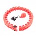Innovagoods Fittehoop Aro de Fitness Inteligente Ajustable con Peso - DiseÃ±o Desmontable - Efecto Masaje 360 Grados - Accesorio de Lastre - Color Negro Rojo