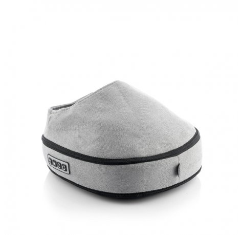 Innovagoods Futsa Masajeador Shiatsu Termico 2 en 1 - 24W - 3 Velocidades - Cable 120cm - Cabezales Rotativos - Apagado Automatico - Funcion Calor - 32.5x10x35cm - Color Gris y Negro