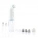 Innovagoods Hyser Hidrolimpiador Facial de Impurezas Recargable - Bateria 400mAh - 2 Depositos de 40ml - Cable 80cm - Recargable - Cabezales Incluidos - 20.5x8cm - Color Blanco