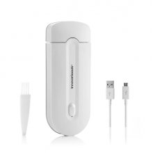 Innovagoods Epiluch Mini Rasuradora Recargable - Bateria de Litio 150mAh - Cabezal Desmontable - Incluye Cepillo de Limpieza - Luz LED - Facil Limpieza - 12x4.8x1.8cm - Color Blanco
