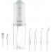 Innovagoods Denter Irrigador Dental Inalambrico - Potencia 4W - Presion 110psi - Bateria 2000mAh - Deposito de 220ml - IPX6 - Recargable - 6x21.3cm - Color Blanco