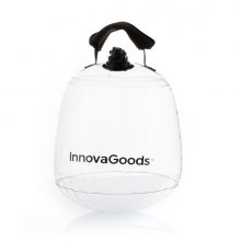 Innovagoods Fibell Pesa Rusa de Agua - Capacidad 10L - Guia de Ejercicios - Hinchable - Incluye Inflador - Peso Ajustable - Compacto y Portatil - Transparente