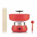 Innovagoods Cantty Maquina de Algodon de Azucar - Potencia 450W - Facil de Limpiar - Incluye Palos y Cuchara - Ideal para Fiestas - Color Rojo