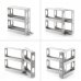 Innovagoods Rispick Organizador de Especias - Polipropileno - Antideslizante - Facil Limpieza - Deslizante - Pivotante - Capacidad para 20 Especias - 10x28x28.5-45cm - Color Gris