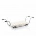 Innovagoods Seburett Asiento 2 en 1 - Ajustable y Extensible - Antideslizante - Multifuncion - Resistente - Facil Montaje y Limpieza - Soporta hasta 120kg - Ergonomico - Color Blanco y Gris