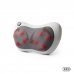 Innovagoods Kompatsu Masajeador Shiatsu Recargable - Calor Infrarrojo - Cabezales Rotativos Bidireccionales - Ergonomico - Autoapagado - Cinta de Sujecion - 31x19x10cm - Color Gris y Negro