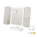 Innovagoods Miled Espejo de Maquillaje Triptico - Tactil - Bateria 2000mAh - Cable USB-C Incluido - Luz LED - Recargable - Plegable - Pies Antideslizantes - 21x32x13cm - Color Blanco