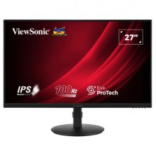 Viewsonic Monitor 27" LED IPS FullHD 100Hz - Respuesta 5ms - Ajustable en Altura, Giratorio e Inclinable -16:9 - VGA, HDMI, DisplayPort - VESA 100x100 - Color Negro