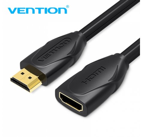 Vention Cable Alargador HDMI Macho a HDMI Hembra - 1m - Color Negro