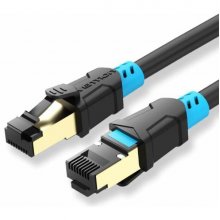 Vention Cable de Red Cat.6 SFTP - Longitud 35m - Velocidad hasta 1Gbps - 27AWG - Conectores Chapados en Oro - Blindaje Multicapa - Color Negro