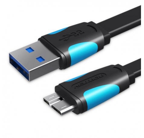Vention Cable USB 3.0 Macho a MicroUSB Macho - 2m - Color Negro