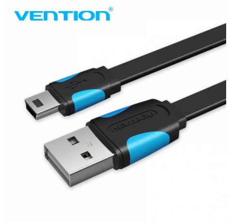 Vention Cable USB 2.0 Macho a Mini USB Macho - 0.5m - Azul y Negro