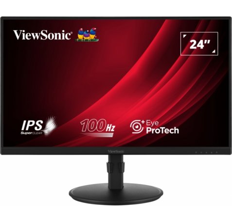 Viewsonic Monitor 24" VG2408A-MHD LED IPS FullHD - 16:9 - VGA - HDMI - DisplayPort - Altavoces - Ajustable en Altura - Color Negro