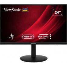 ViewSonic VG2409U-2 Monitor LED 24" IPS Full HD 1080p HDR - Respuesta 4ms - Alavoces 5W - 16:9 - Ajustable en Altura, Giratorio e Inclinable - HDMI, Audio, USB, RJ45 - Angulo de Vision 178º - VESA 100x100mm