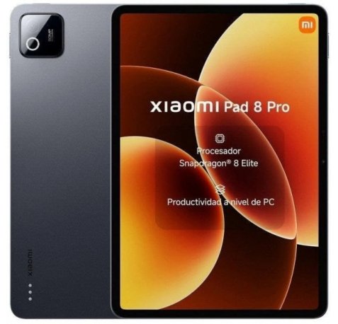 Xiaomi Pad 8 Pro Tablet Pantalla 11,2" 3.2K 144Hz - Snapdragon 8 Elite - 8GB / 256GB - WiFI 7 - Camara 50Mp - Bateria 9200 mAh - Color Gris