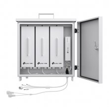 TP-Link Vigi PS90 Regulador de Carga para Panel Solar - IP66 - Voltaje 10.95V - Bateria de Litio 93.6Ah - Controlador MPPT - Calentamiento Auxiliar Inteligente - Color Blanco