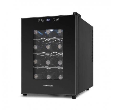 Orbegozo VT 1230 Vinoteca Compacta - Conserva y Disfruta del Vino en Casa - Capacidad para 12 Botellas - Control Electronico de Temperatura - Diseño Elegante y Silencioso