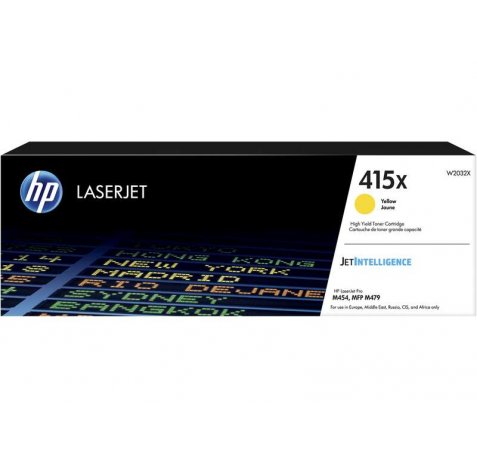 HP W2032X Amarillo Cartucho de Toner Original - 415X
