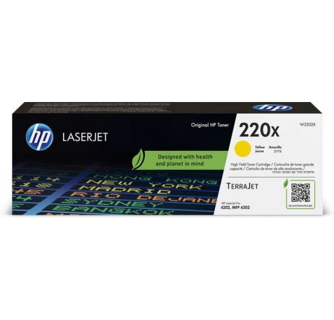 HP W2202X Amarillo Cartucho de Toner Original - 220X
