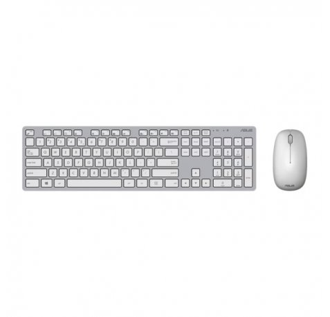 Asus W5000 Kit Teclado y Raton - Inalambrico 2,4Ghz - 1600dpi -  EspaÃ±ol - Color Blanco / Gris