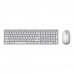 Asus W5000 Kit Teclado y Raton - Inalambrico 2,4Ghz - 1600dpi -  EspaÃ±ol - Color Blanco / Gris