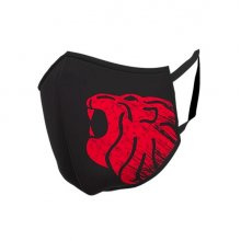 Upower Lion Face Mask Mascarilla Lavable - Talla Unica - Maxima Proteccion y Comodidad, Doble Tratamiento Antibacteriano y Anti-Gota, Tejido Repelente al Agua, DiseÃ±o Ergonomico - Color Negro Carbon