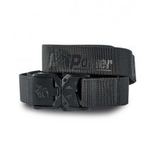 Upower Nite Belt Correa de Alta Calidad - Talla S/M - Ajuste Rapido, Resistente y Comoda, Cinta Elastica de Nailon, Hebilla de Liberacion Rapida - Color Negro Carbon