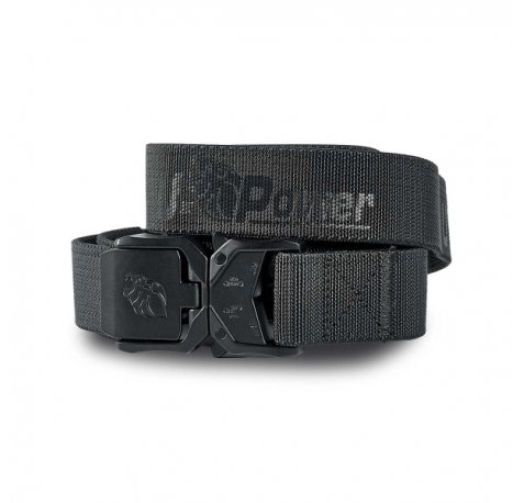 Upower Nite Belt Correa de Alta Calidad - Talla S/M - Ajuste Rapido, Resistente y Comoda, Cinta Elastica de Nailon, Hebilla de Liberacion Rapida - Color Negro Carbon