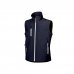 Upower Climb Chaleco de Trabajo Soft Shell - Talla S - Tejido Elastico Transpirable, Resistente al Viento y Agua, Bolsillo para Movil con Cremallera, Proteccion DPI1 - Color Azul Marino