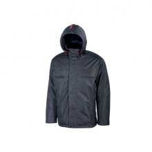 Upower Snow Chaqueta Funcional con Multiples Bolsillos - Talla M - Capucha Ajustable, Mangas Preformadas, Detalles Reflectantes, Proteccion DPI1 - Color Gris Meteorito