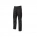 Upower Ocean Pantalon de Trabajo en Algodon Elastico - Talla S - Multiples Bolsillos, Cierre con Cremallera, Refuerzo en Rodillas, Cinta Reflex, Ajuste Slim Fit, Proteccion DPI1 - Color Negro Carbon