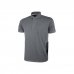 Upower Gap Polo de Manga Corta en Algodon Pique - Talla 4XL - Corte Ajustado, Cuello con Tres Botones, Banda Anti Sudor, Bolsillo con Tachuela Roja, Cinta Reflex, Proteccion DPI1 - Color Gris Meteorito