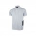 Upower Gap Polo de Manga Corta en Algodon Pique - Talla 4XL - Corte Ajustado, Cuello con Tres Botones, Banda Anti Sudor, Bolsillo Izquierdo, Cinta Reflex, Proteccion DPI1 - Color Gris Plateado