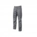 Upower Baltic Pantalon de Trabajo Elastico - Talla L - Efecto Desgastado, Bolsillos Multifuncionales, Cierre Resistente, Refuerzo en Rodillas, Ajuste Slim Fit, Proteccion DPI1 - Color Gris Oscuro