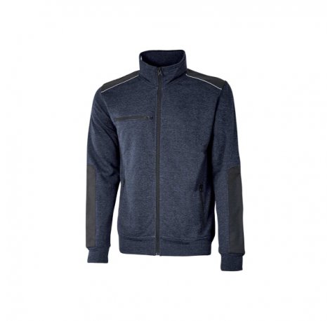 Upower Snug Sudadera Acolchada con Cremallera - Talla XL - Bolsillos con Microfibra, Refuerzos Antiabrasion, Insertos Reflectantes, Proteccion DPI1 - Color Azul Marino